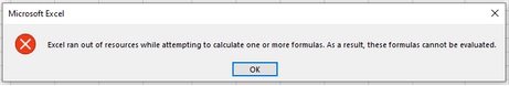 Excel Ran Out of Resources: Troubleshooting - Kind-of-Lost